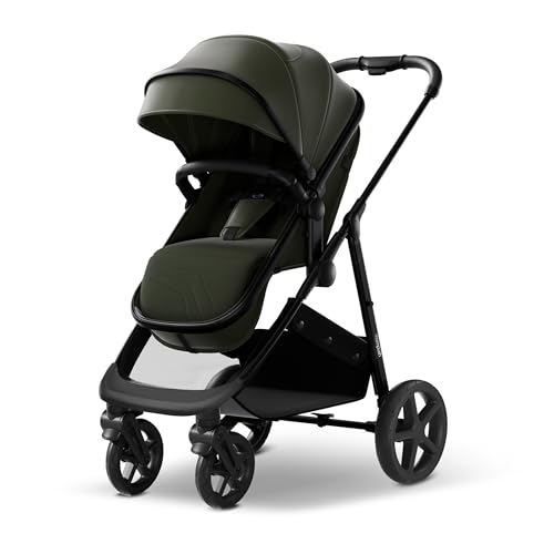 Mompush Wiz 2 in 1 Baby Stroller with Infant Pramette Mode, One Hand Fold Convertible Newborn to Toddler Stroller with Reversible Seat and Large UPF 50+ Canopy|B0BKF9W2KG