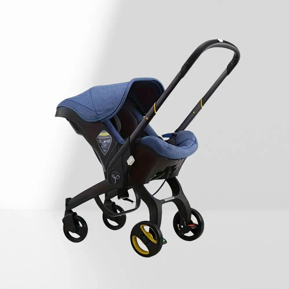 3-In-1 High-Landscape Baby Stroller, Foldable Compact Traveling Stroller with Adjustable Alloy Frame,Convertible Reversible Baby Stroller, Lightweight High-Quality for Mall, Outdoor Use, Compatible with Car Seat (Baby Travel Gear), Baby Items