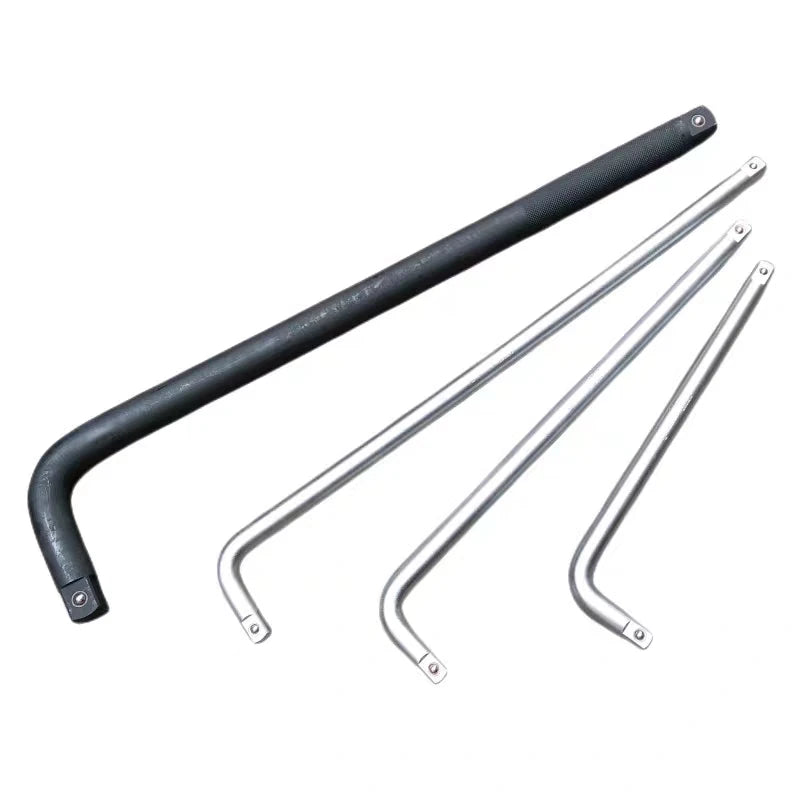 3/4-Inch L-Shaped Bending Bar Socket Wrench Handle Extension 20-Inch Black Phosphate