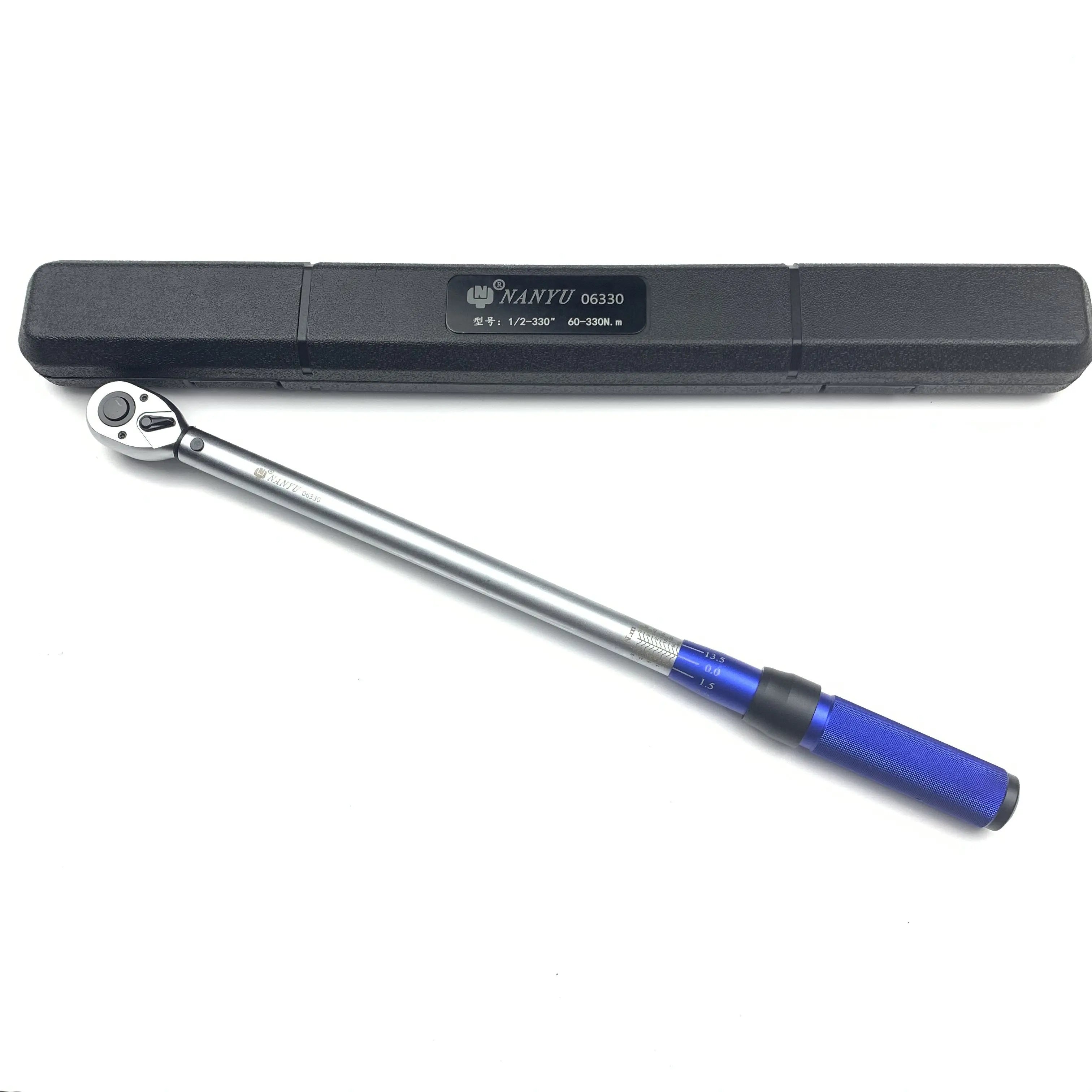 1/2-Inch Drive Adjustable Torque Wrench 20-330Nm Chrome Finish