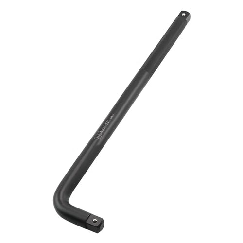 3/4-Inch L-Shaped Bending Bar Socket Wrench Handle Extension 20-Inch Black Phosphate