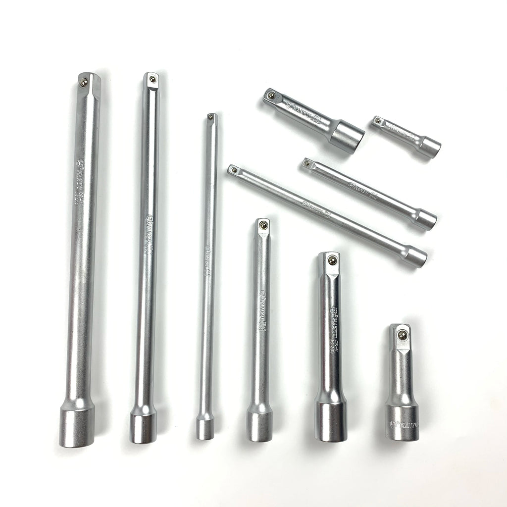 CR-V Steel Socket Wrench Extension Bar 1/4, 3/8, and 1/2-Inch Drive Sizes