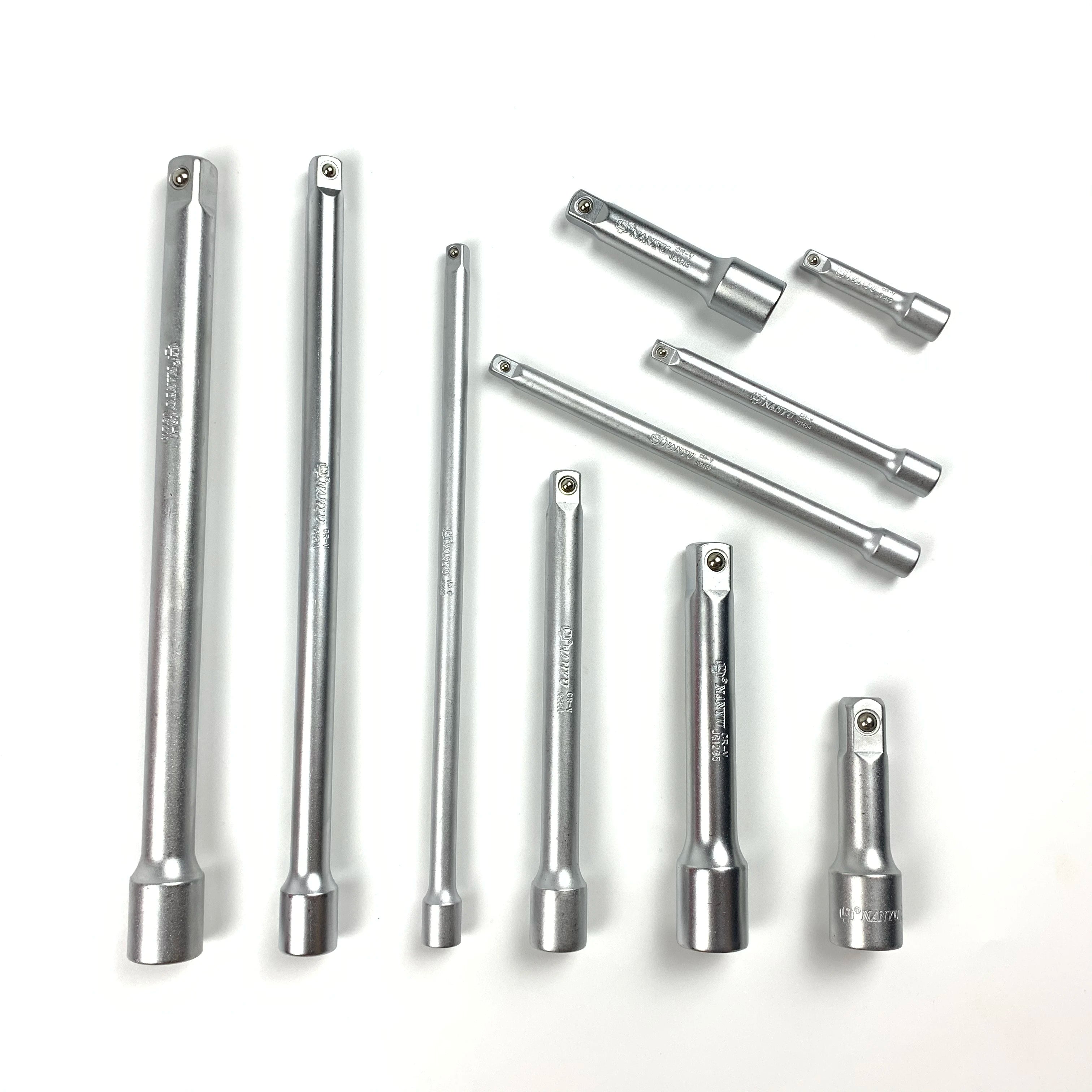 CR-V Steel Socket Wrench Extension Bar 1/4, 3/8, and 1/2-Inch Drive Sizes