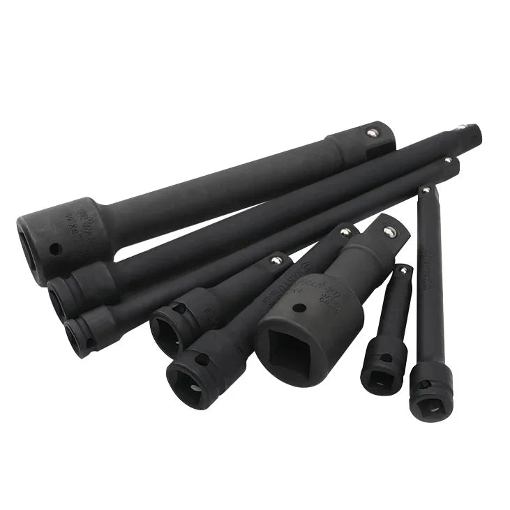 Air Impact Extension Bar 3/8 & 1/2-Inch Drive 3-10-Inch Black Phosphate