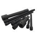 Air Impact Extension Bar 3/8 & 1/2-Inch Drive 3-10-Inch Black Phosphate