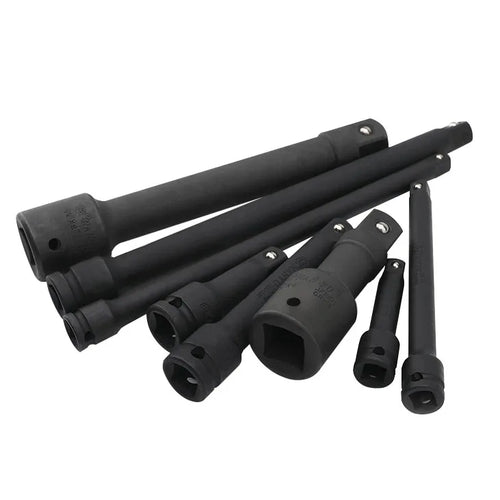 Air Impact Extension Bar 3/8 & 1/2-Inch Drive 3-10-Inch Black Phosphate