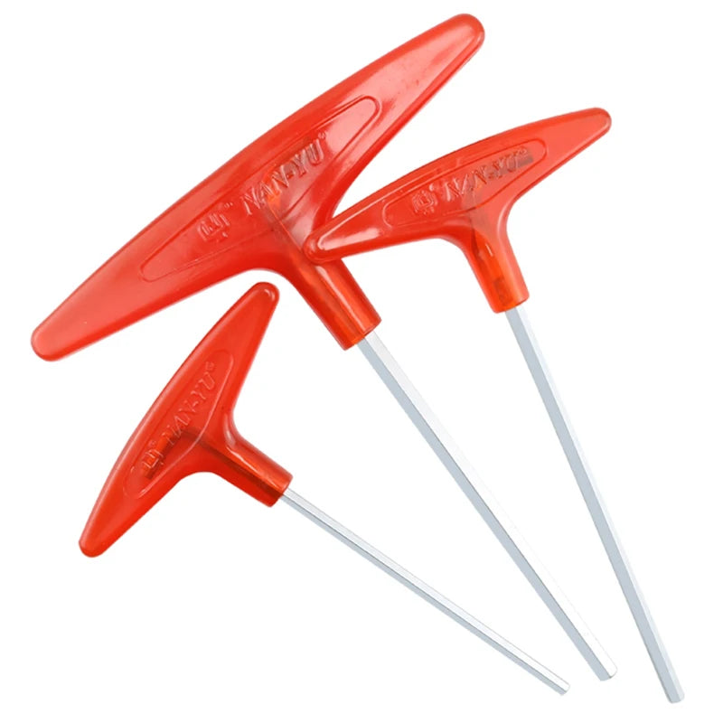 T-Handle Hex Key Wrench 2-10mm Satin Finish