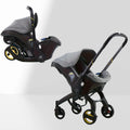 3-In-1 High-Landscape Baby Stroller, Foldable Compact Traveling Stroller with Adjustable Alloy Frame,Convertible Reversible Baby Stroller, Lightweight High-Quality for Mall, Outdoor Use, Compatible with Car Seat (Baby Travel Gear), Baby Items